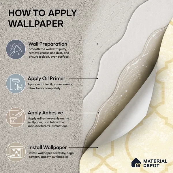 88387-2 | 5 Meter x 42 Inch PVC Patterned Look Wallpaper - 57 Sq. Ft. | Minimum 15% wastage during installation