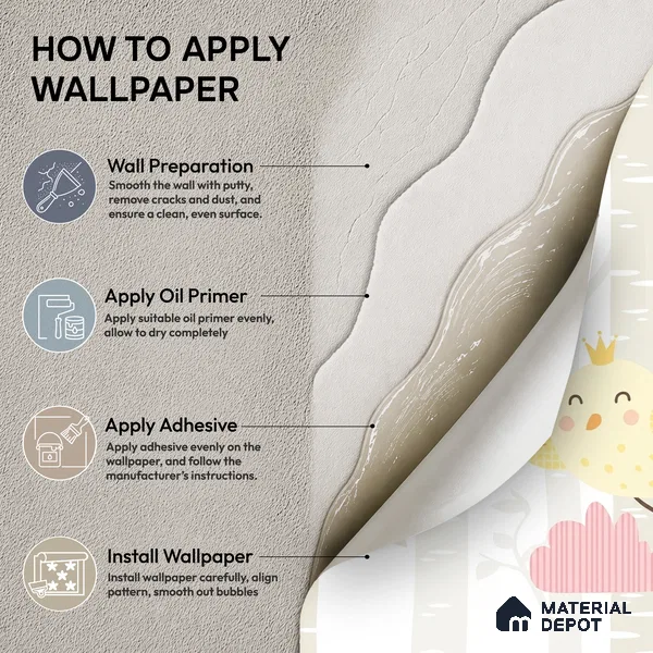 5151-1 | 5 Meter x 42 Inch PVC Patterned Look Wallpaper - 57 Sq. Ft. | Minimum 15% wastage during installation