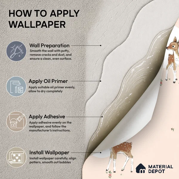 5140-1 | 5 Meter x 42 Inch PVC Patterned Look Wallpaper - 57 Sq. Ft. | Minimum 15% wastage during installation