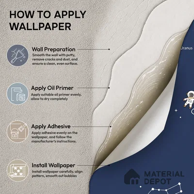 88440-2 | 5 Meter x 42 Inch PVC Space Look Wallpaper - 57 Sq. Ft. | Minimum 15% wastage during installation