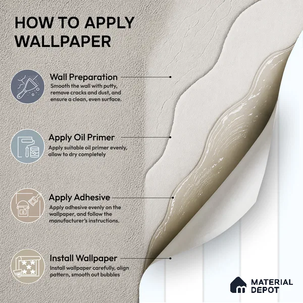 5117-5 | 5 Meter x 42 Inch PVC Stripes Look Wallpaper - 57 Sq. Ft. | Minimum 15% wastage during installation