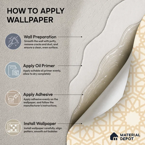 88375-2 | 5 Meter x 42 Inch PVC Patterned Look Wallpaper - 57 Sq. Ft. | Minimum 15% wastage during installation