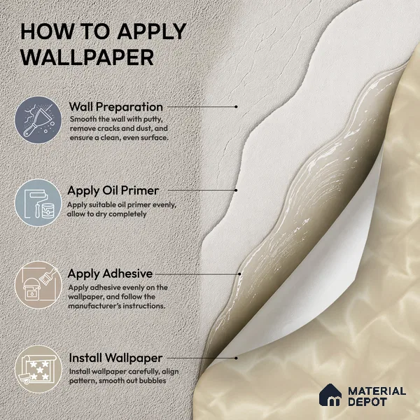 88485-2 | 5 Meter x 42 Inch PVC Patterned Look Wallpaper - 57 Sq. Ft. | Minimum 15% wastage during installation