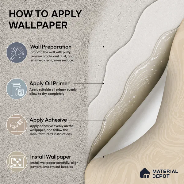 88461-2 | Warm Beige Swirl Marble Look Wallpaper 5 Meter x 42 Inch PVC - 57 Sq. Ft. | Minimum 15% wastage during installation