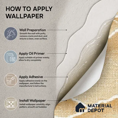 81278-2 | 5 Meter x 42 Inch PVC Patterned Look Wallpaper - 57 Sq. Ft. | Minimum 15% wastage during installation