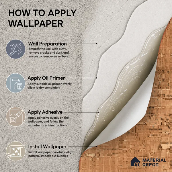 81279-4 | 5 Meter x 42 Inch PVC Texture Look Wallpaper - 57 Sq. Ft. | Minimum 15% wastage during installation