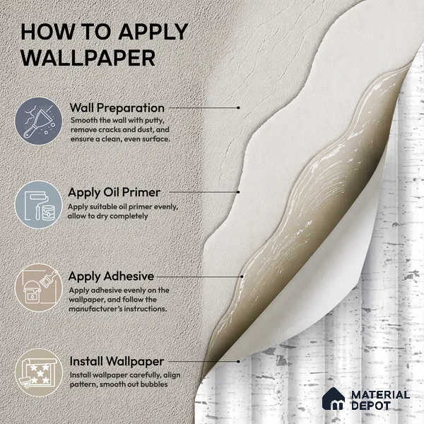 81280-1 | 5 Meter x 42 Inch PVC Patterned Look Wallpaper - 57 Sq. Ft. | Minimum 15% wastage during installation