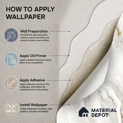 81281-1 | 5 Meter x 42 Inch PVC Marble Look Wallpaper - 57 Sq. Ft. | Minimum 10% wastage during installation