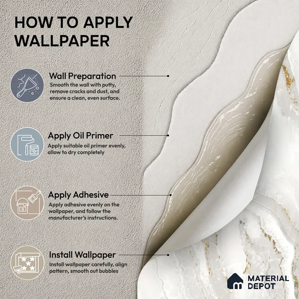 81281-1 | 5 Meter x 42 Inch PVC Marble Look Wallpaper - 57 Sq. Ft. | Minimum 10% wastage during installation