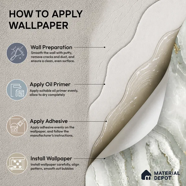 81281-2 | 5 Meter x 42 Inch PVC Marble Look Wallpaper - 57 Sq. Ft. | Minimum 10% wastage during installation