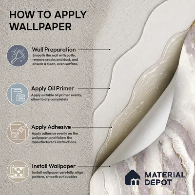 81281-3 | 5 Meter x 42 Inch PVC Marble Look Wallpaper - 57 Sq. Ft. | Minimum 10% wastage during installation
