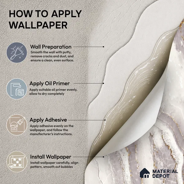 81281-3 | 5 Meter x 42 Inch PVC Marble Look Wallpaper - 57 Sq. Ft. | Minimum 10% wastage during installation