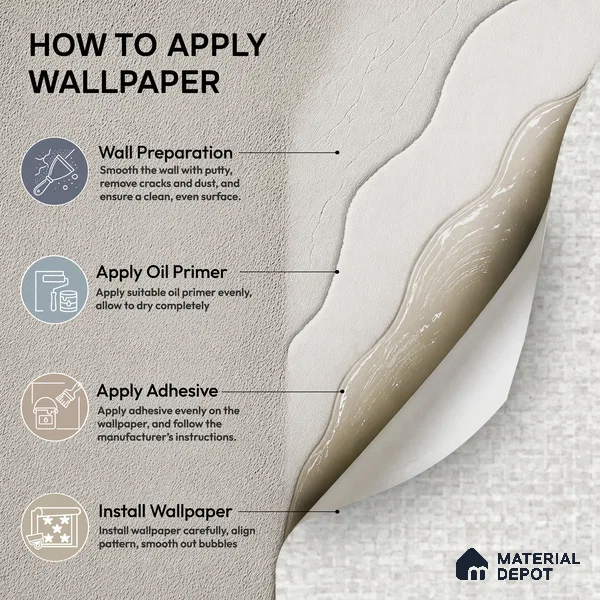 81282-1 | 5 Meter x 42 Inch PVC Plain Look Wallpaper - 57 Sq. Ft. | Minimum 10% wastage during installation