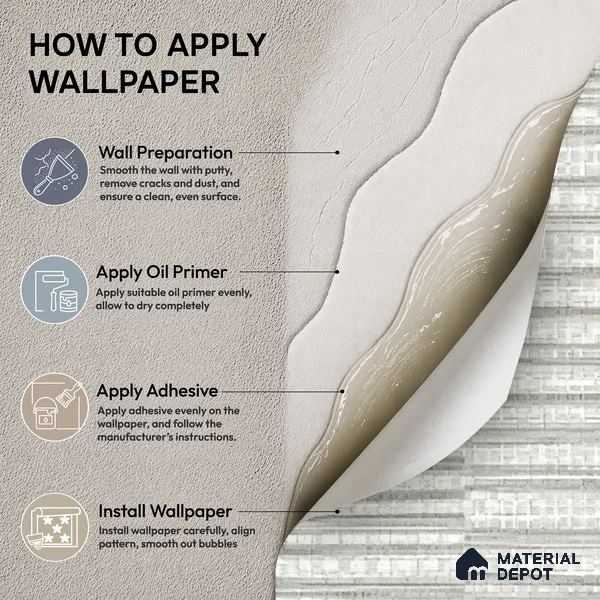81283-1 | 5 Meter x 42 Inch PVC Patterned Look Wallpaper - 57 Sq. Ft. | Minimum 15% wastage during installation