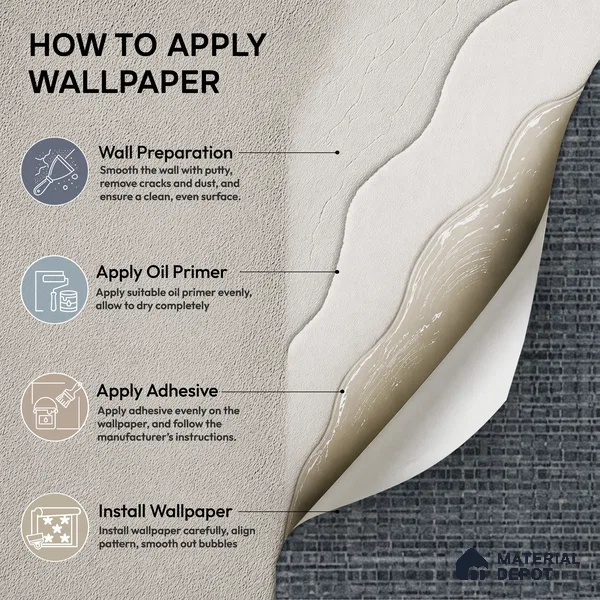 81285-10 | 5 Meter x 42 Inch PVC Plain Look Wallpaper - 57 Sq. Ft. | Minimum 10% wastage during installation