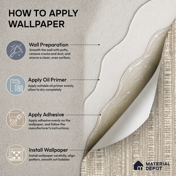 81287-3 | 5 Meter x 42 Inch PVC Texture Look Wallpaper - 57 Sq. Ft. | Minimum 15% wastage during installation
