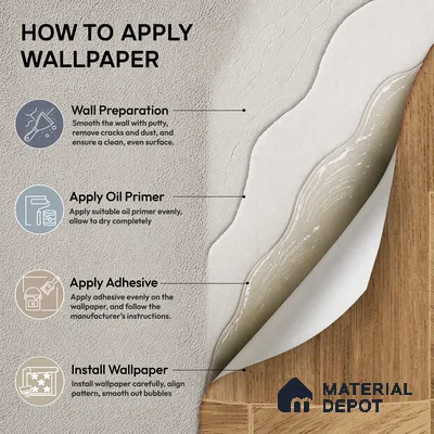 81289-3 | 5 Meter x 42 Inch PVC Patterned Look Wallpaper - 57 Sq. Ft. | Minimum 15% wastage during installation