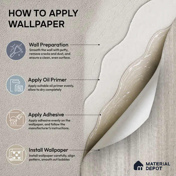 81291-3 | Grey Brushed Streaks PVC Textured Wallpaper - 5 Meter x 42 Inch, 57 Sq. Ft. (Min. 15% Wastage)