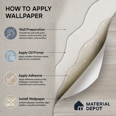 81292-2 | Warm Grey Brick Tile Texture PVC Patterned Wallpaper - 5 Meter x 42 Inch, 57 Sq. Ft. (Min. 15% Wastage)