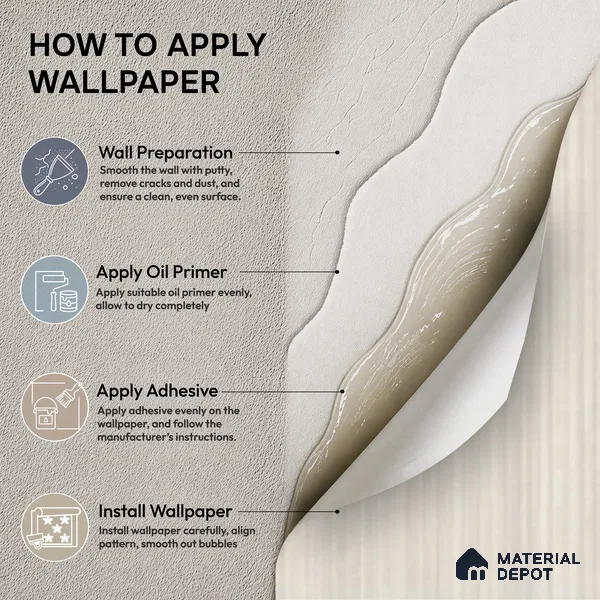 81294-2 | 5 Meter x 42 Inch PVC Patterned Look Wallpaper - 57 Sq. Ft. | Minimum 15% wastage during installation