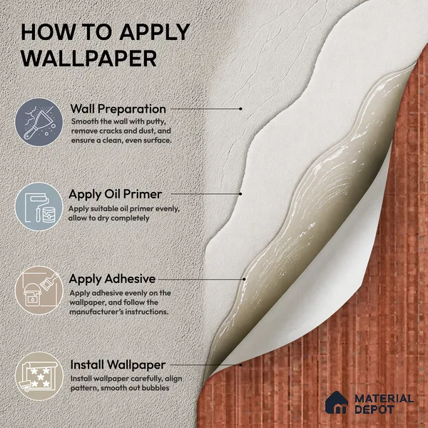81294-6 | 5 Meter x 42 Inch PVC Patterned Look Wallpaper - 57 Sq. Ft. | Minimum 15% wastage during installation