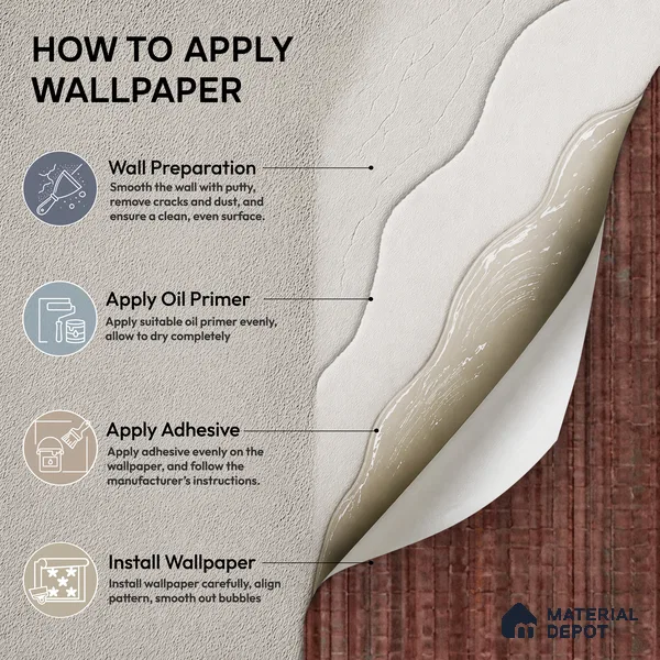 81294-7 | 5 Meter x 42 Inch PVC Patterned Look Wallpaper - 57 Sq. Ft. | Minimum 15% wastage during installation