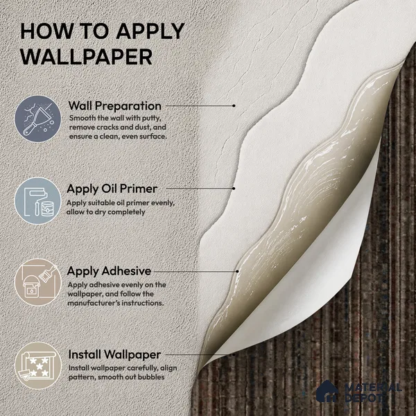 81294-9 | 5 Meter x 42 Inch PVC Patterned Look Wallpaper - 57 Sq. Ft. | Minimum 15% wastage during installation