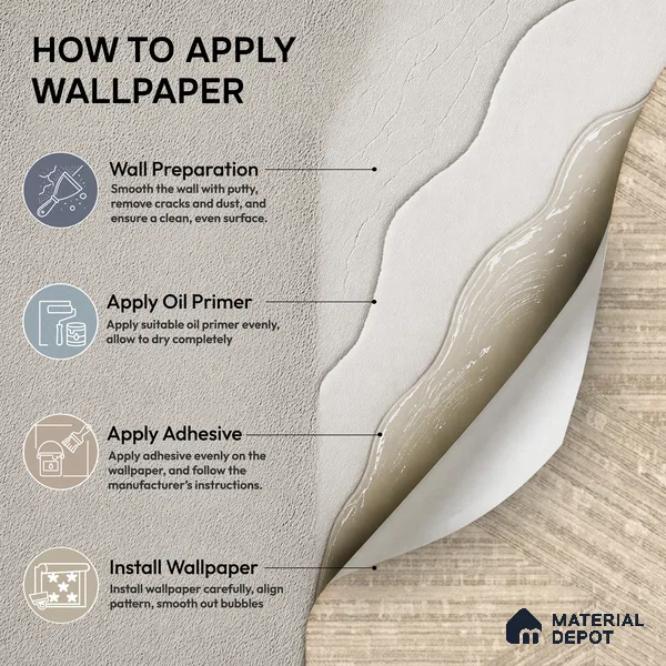 81295-3 | 5 Meter x 42 Inch PVC Patterned Look Wallpaper - 57 Sq. Ft. | Minimum 15% wastage during installation