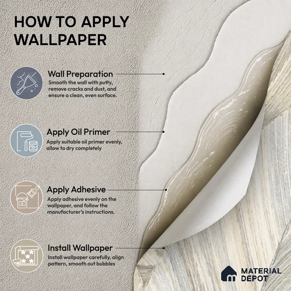 81296-3 | 5 Meter x 42 Inch PVC Patterned Look Wallpaper - 57 Sq. Ft. | Minimum 15% wastage during installation