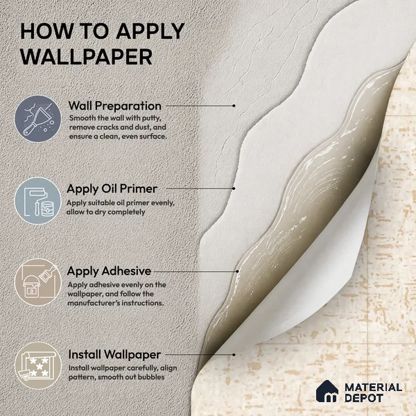 74018-1 | 5 Meter x 42 Inch PVC Texture Look Wallpaper - 57 Sq. Ft. | Minimum 15% wastage during installation