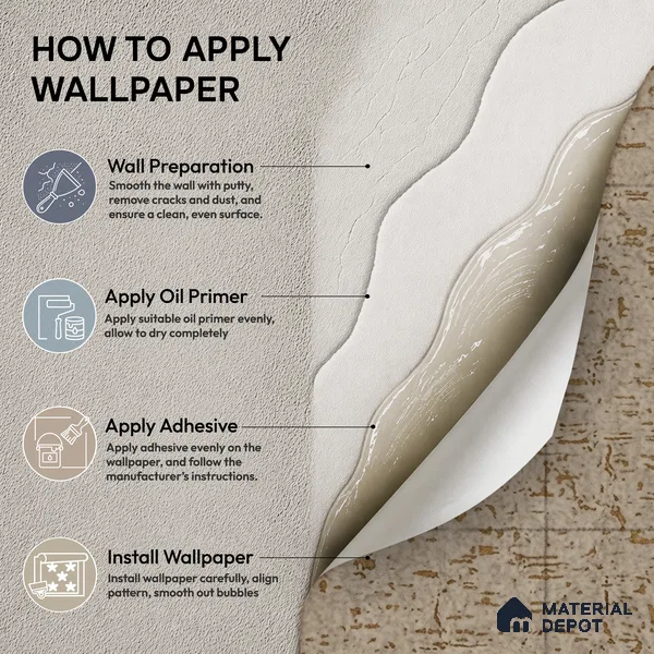 74018-4 | 5 Meter x 42 Inch PVC Texture Look Wallpaper - 57 Sq. Ft. | Minimum 15% wastage during installation
