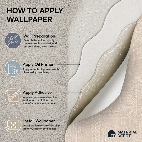 74021-1 | 5 Meter x 42 Inch PVC Texture Look Wallpaper - 57 Sq. Ft. | Minimum 15% wastage during installation