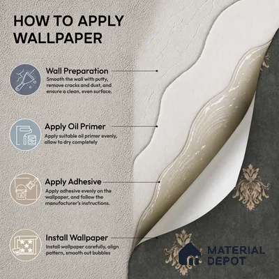 74024-5 | 5 Meter x 42 Inch PVC Damask Look Wallpaper - 57 Sq. Ft. | Minimum 15% wastage during installation