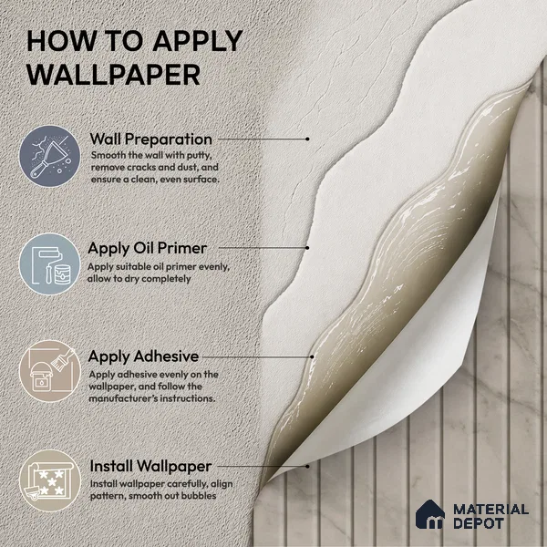 74031-3 | 5 Meter x 42 Inch PVC Patterned Look Wallpaper - 57 Sq. Ft. | Minimum 15% wastage during installation