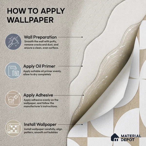 74029-1 | 5 Meter x 42 Inch PVC Patterned Look Wallpaper - 57 Sq. Ft. | Minimum 15% wastage during installation
