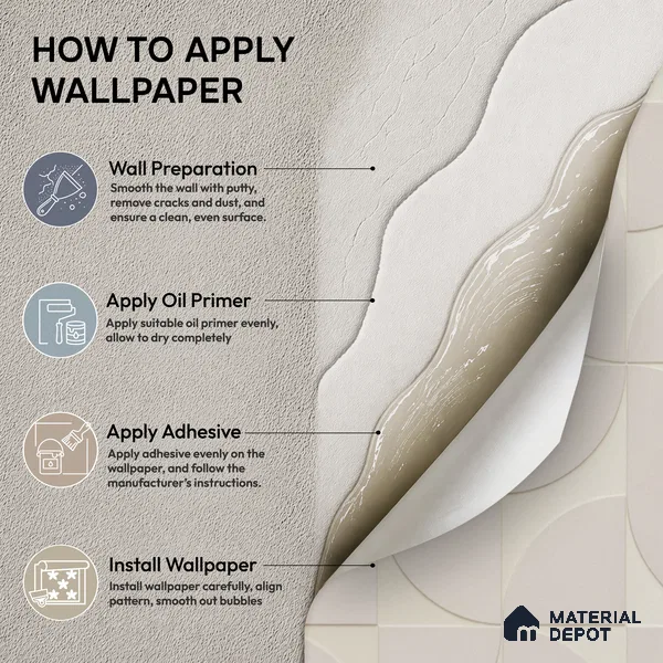 74029-2 | 5 Meter x 42 Inch PVC Patterned Look Wallpaper - 57 Sq. Ft. | Minimum 15% wastage during installation