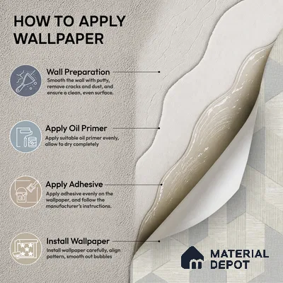 74027-1 | 5 Meter x 42 Inch PVC Patterned Look Wallpaper - 57 Sq. Ft. | Minimum 15% wastage during installation