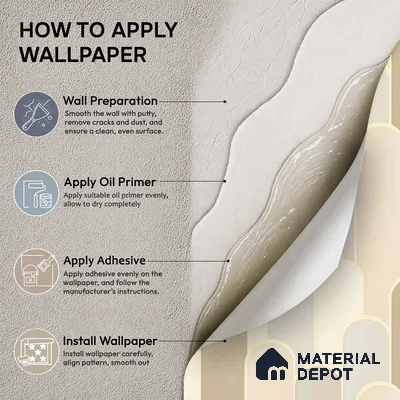 TC 707 | Warm Beige Retro Column Patterned Wallpaper - 5 Meter x 42 Inch, 57 Sq. Ft.
