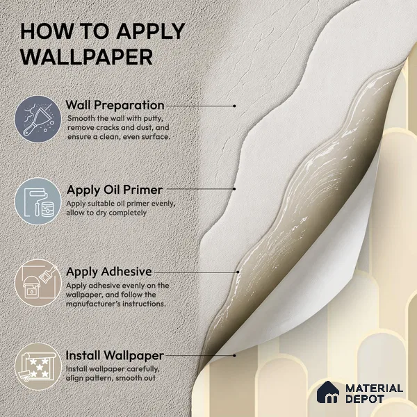 TC 707 | Warm Beige Retro Column Patterned Wallpaper - 5 Meter x 42 Inch, 57 Sq. Ft.