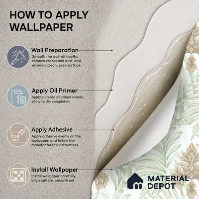 TC 726 | Mint Green Palm Damask Floral Wallpaper - 5 Meter x 42 Inch, 57 Sq. Ft.