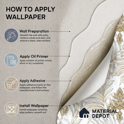 TC 728 | 5 Meter x 42 Inch  Florals Look Wallpaper - 57 Sq. Ft.