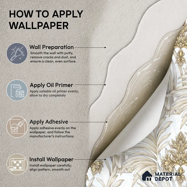 TC 728 | 5 Meter x 42 Inch  Florals Look Wallpaper - 57 Sq. Ft.