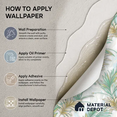 TC 731 | 5 Meter x 42 Inch  Florals Look Wallpaper - 57 Sq. Ft.