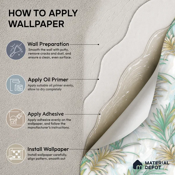 TC 731 | 5 Meter x 42 Inch Florals Look Wallpaper - 57 Sq. Ft.