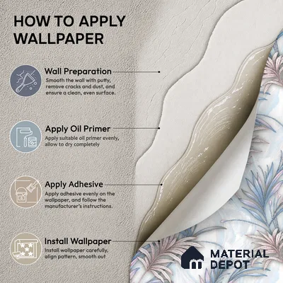TC 732 | 5 Meter x 42 Inch  Florals Look Wallpaper - 57 Sq. Ft.