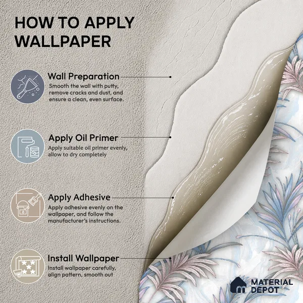 TC 732 | 5 Meter x 42 Inch Florals Look Wallpaper - 57 Sq. Ft.