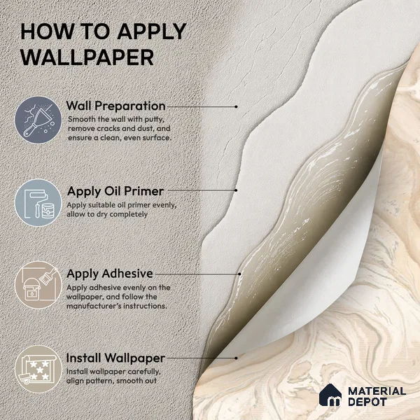 TC 781 | Beige Tan Liquid Marble Look Wallpaper 5 Meter x 42 Inch - 57 Sq. Ft.