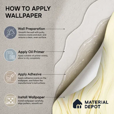 TC 785 | Cream Gold Silk Ripple Abstract Look Wallpaper 5 Meter x 42 Inch - 57 Sq. Ft.