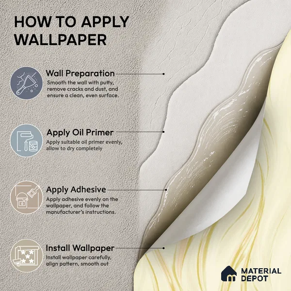 TC 785 | Cream Gold Silk Ripple Abstract Look Wallpaper 5 Meter x 42 Inch - 57 Sq. Ft.