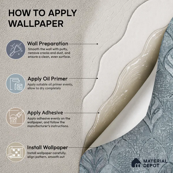 2107 -1 | 10 Meter x 21 Inches Patterned Look Wallpaper - 57.41 Sq. Ft.